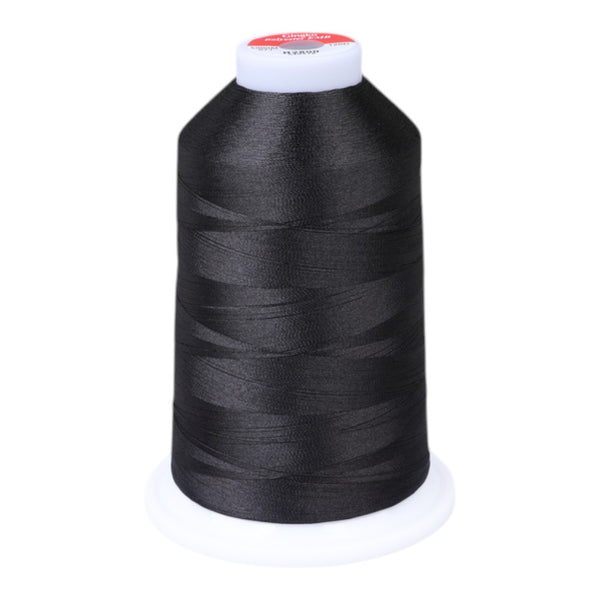Gingko 646 PolySHINE #40 5000M Embroidery Threads-Black