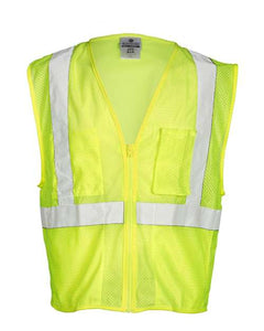 Kishigo FM419-420 Unisex Self Extinguishing Mesh Vest - 