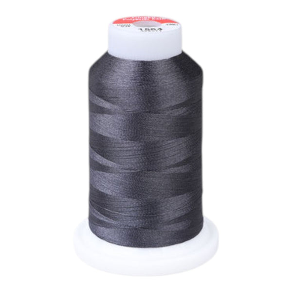 Gingko 648 PolySHINE #40 1000M Small Cone Embroidery Threads-Gray