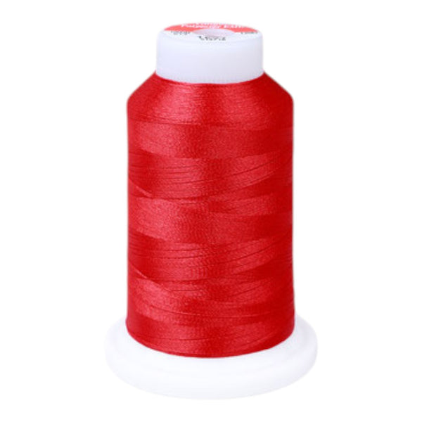 Gingko 648 PolySHINE #40 1000M Small Cone Embroidery Threads-Red