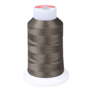 Gingko 648 PolySHINE #40 1000M Small Cone Embroidery Threads-Brown Gray - 