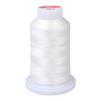 Gingko 648 PolySHINE #40 1000M Small Cone Embroidery Threads-White