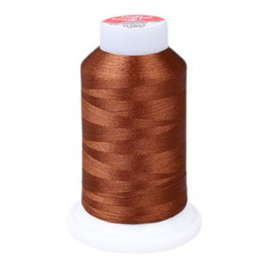 Gingko 648 PolySHINE #40 1000M Small Cone Embroidery Threads-Brown - 