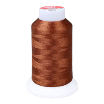 Gingko 648 PolySHINE #40 1000M Small Cone Embroidery Threads-Brown