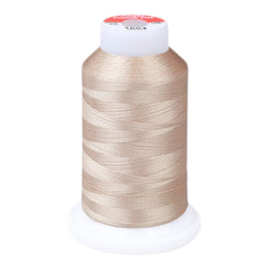 Gingko 648 PolySHINE #40 1000M Small Cone Embroidery Threads-Brown Beige - 