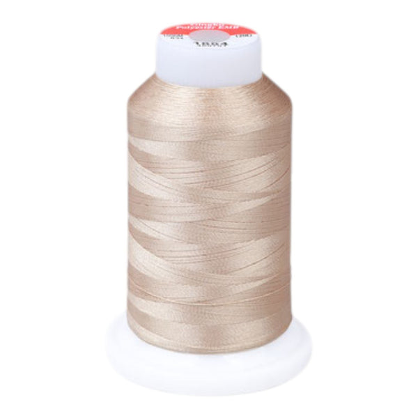 Gingko 648 PolySHINE #40 1000M Small Cone Embroidery Threads-Brown Beige