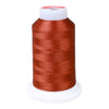 Gingko 648 PolySHINE #40 1000M Small Cone Embroidery Threads-Red Brown