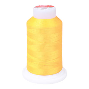 Gingko 648 PolySHINE #40 1000M Small Cone Embroidery Threads-Yellow Orange - 