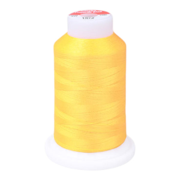 Gingko 648 PolySHINE #40 1000M Small Cone Embroidery Threads-Yellow Orange