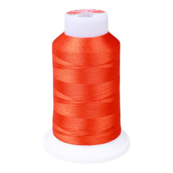 Gingko 648 PolySHINE #40 1000M Small Cone Embroidery Threads-Red Orange