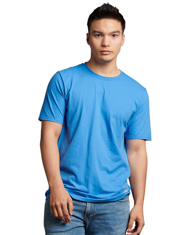 Russell Athletic 64STTM Dri Power CVC Performance T-Shirt - Collegiate Blue