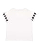 LAT 3837 Women's Curvy Collection Vintage Football T-Shirt