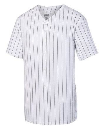 Augusta Sportswear 1685 Unisex Pinstripe Full Button Baseball Jersey