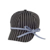 Mega Cap 6592 Ladies' White Stripe 6 Panel Cotton Twill Cap