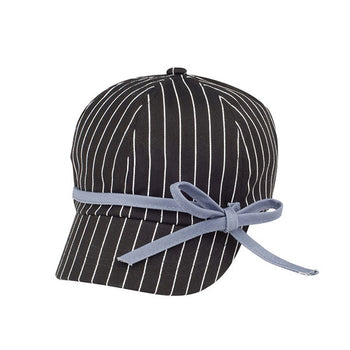 Mega Cap 6592 Ladies' White Stripe 6 Panel Cotton Twill Cap