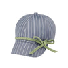 Mega Cap 6592 Ladies' White Stripe 6 Panel Cotton Twill Cap