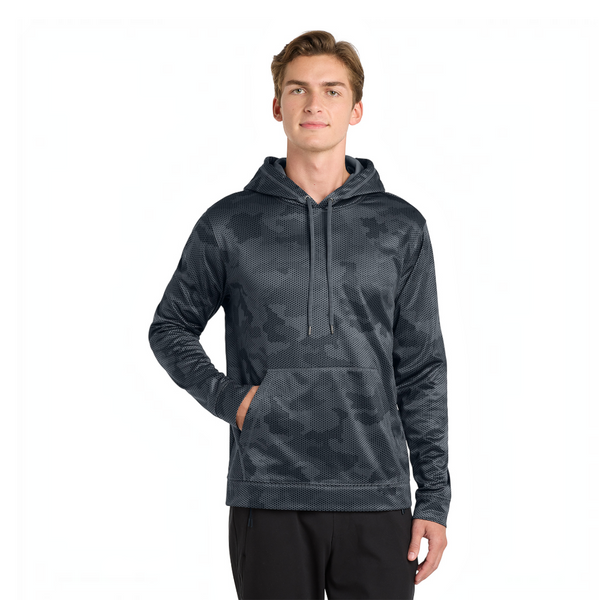 Sport-Tek ST240 Sport-Wick CamoHex Fleece Hooded Pullover