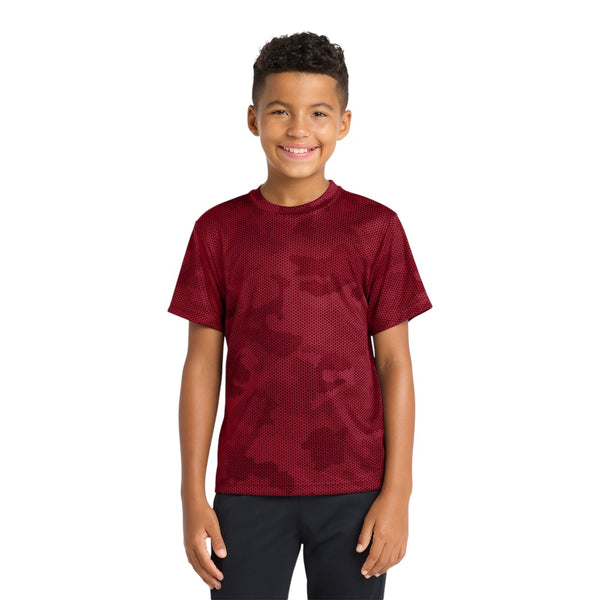Sport-Tek YST370 Youth CamoHex Tee