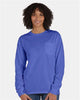 ComfortWash by Hanes GDH250 Unisex Garment-Dyed Long Sleeve T-Shirt With a Pocket