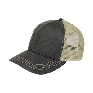 Mega Cap 6846 Deluxe Wax Cotton Trucker Cap - 