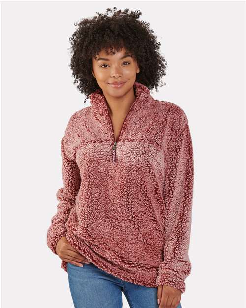 Boxercraft Q10 Unisex Sherpa Fleece Quarter-Zip Pullover