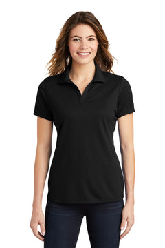 Sport-Tek LST640 Ladies PosiCharge RacerMesh Polo - Black - 
