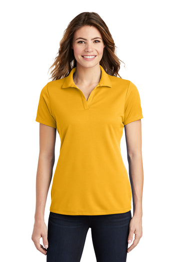 Sport-Tek LST640 Ladies PosiCharge RacerMesh Polo - Gold