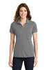 Sport-Tek LST640 Ladies PosiCharge RacerMesh Polo - Grey Heather