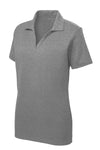 Sport-Tek LST640 Ladies PosiCharge RacerMesh Polo - Grey Heather