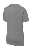 Sport-Tek LST640 Ladies PosiCharge RacerMesh Polo - Grey Heather