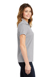 Sport-Tek LST640 Ladies PosiCharge RacerMesh Polo - Silver