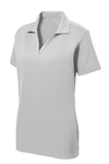 Sport-Tek LST640 Ladies PosiCharge RacerMesh Polo - Silver