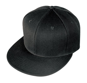 Nissun Flat Bill Polyester Cap, Snapback - 6FBC - 