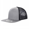 Unbranded 6 Panel Flat Bill Trucker Hat Snapback