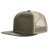Unbranded 6 Panel Flat Bill Trucker Hat Snapback