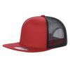 Unbranded 6 Panel Flat Bill Trucker Hat Snapback