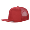Unbranded 6 Panel Flat Bill Trucker Hat Snapback