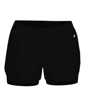 Badger 6150 Women's Double Up Shorts - 