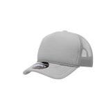 Wholesale Bulk Blank Kids' Youth Trucker Foam Mesh Hats - Decky 7010 - Dark Green/White