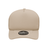 Wholesale Bulk Blank Kids' Youth Trucker Foam Mesh Hats - Decky 7010 - Khaki