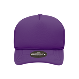 Wholesale Bulk Blank Kids' Youth Trucker Foam Mesh Hats - Decky 7010 - Purple