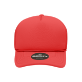 Wholesale Bulk Blank Kids' Youth Trucker Foam Mesh Hats - Decky 7010 - Red