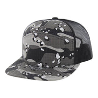 KAMEL 707RSCT  7 Panel Ripstop Camo Trucker Hat