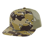 KAMEL 707RSCT  7 Panel Ripstop Camo Trucker Hat