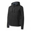 Sport-Tek YST239 Youth Sport-Wick CamoHex Fleece Colorblock Hooded Pullover