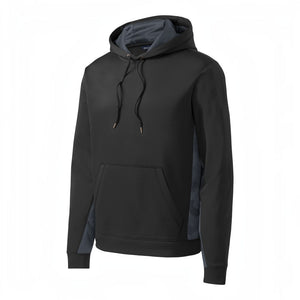 Sport-Tek YST239 Youth Sport-Wick CamoHex Fleece Colorblock Hooded Pullover - 
