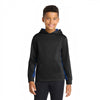 Sport-Tek YST239 Youth Sport-Wick CamoHex Fleece Colorblock Hooded Pullover