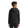 Sport-Tek YST239 Youth Sport-Wick CamoHex Fleece Colorblock Hooded Pullover