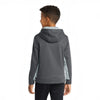 Sport-Tek YST239 Youth Sport-Wick CamoHex Fleece Colorblock Hooded Pullover