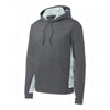 Sport-Tek YST239 Youth Sport-Wick CamoHex Fleece Colorblock Hooded Pullover